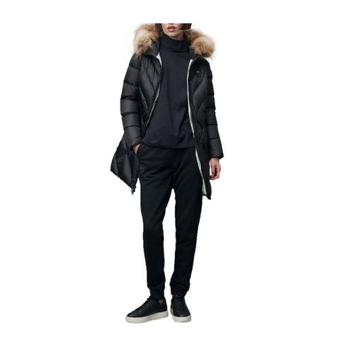 Blauer Piumino lungo Piumino Donna lungo Altea con pelliccia Nero A24 - BLAUERBLDK03052006047 - 999 - S - Francavilla Moda